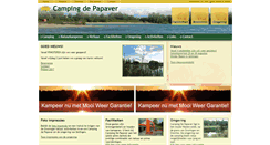 Desktop Screenshot of campingdepapaver.nl