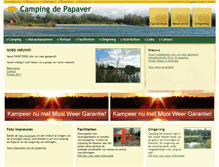 Tablet Screenshot of campingdepapaver.nl